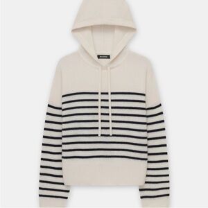 Naadam Striped Cashmere Oversized Hoodie